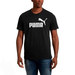 PUMA Short Sleeve T-Shirt Men's Size Medium Black Casual Athletic Sport